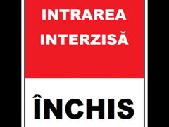 Placuta intrare interzisa inchis